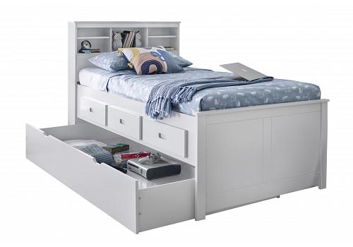 Vara 3ft single white,wood,twin guest bed frame 1